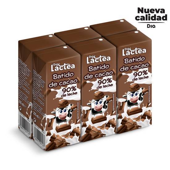 DIA LACTEA batido de chocolate pack 6 unidades 200 ml