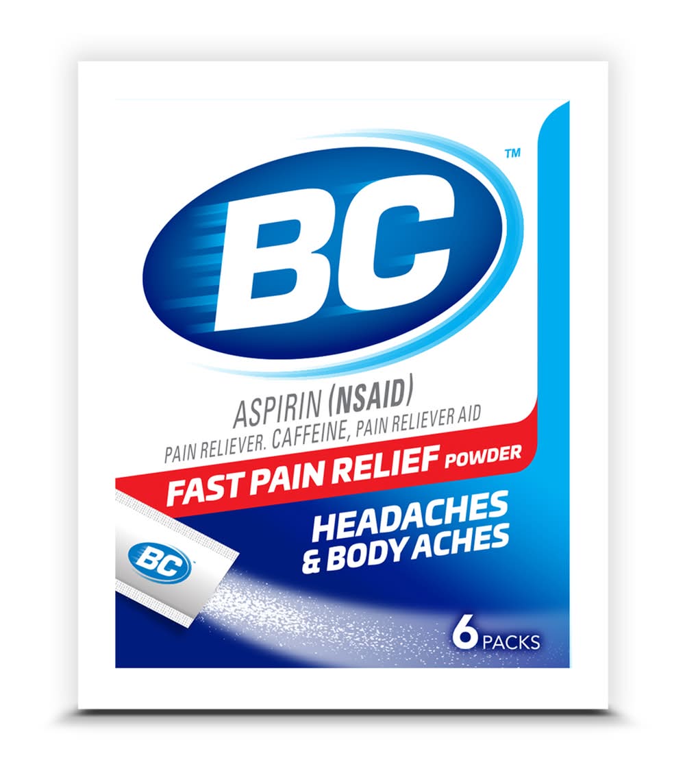 BC Aspirin Fast Pain Relief (3.2 oz, 6 ct)
