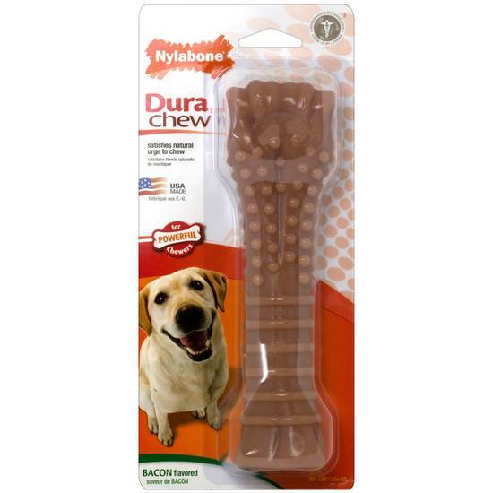 Nylabone Dura Chew Souper Bacon Dog Bone, Medium