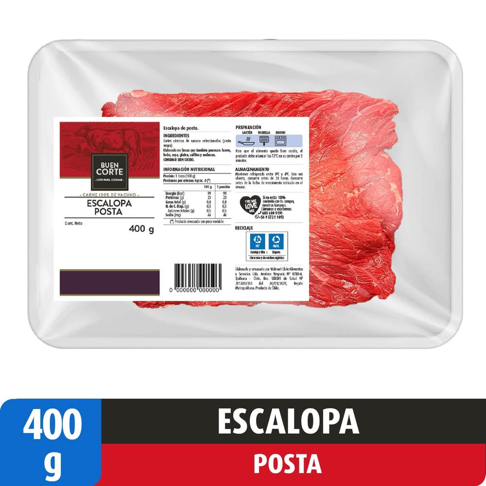 Buen Corte · Escalopa posta (400 g)