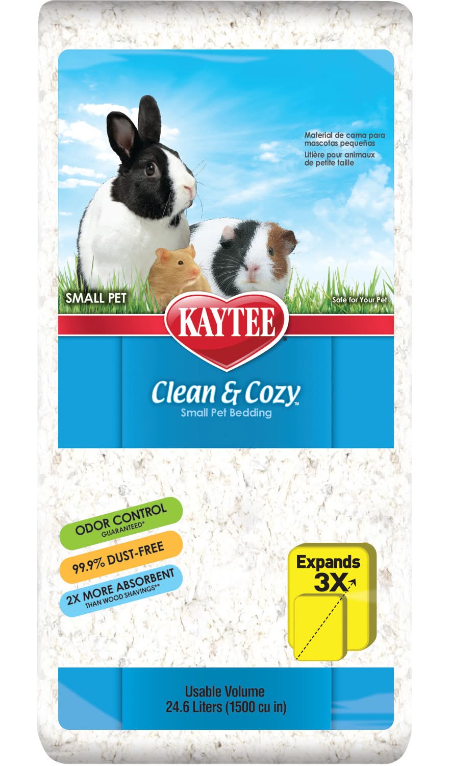 Kaytee Clean & Cozy White Small Animal Pet Bedding
