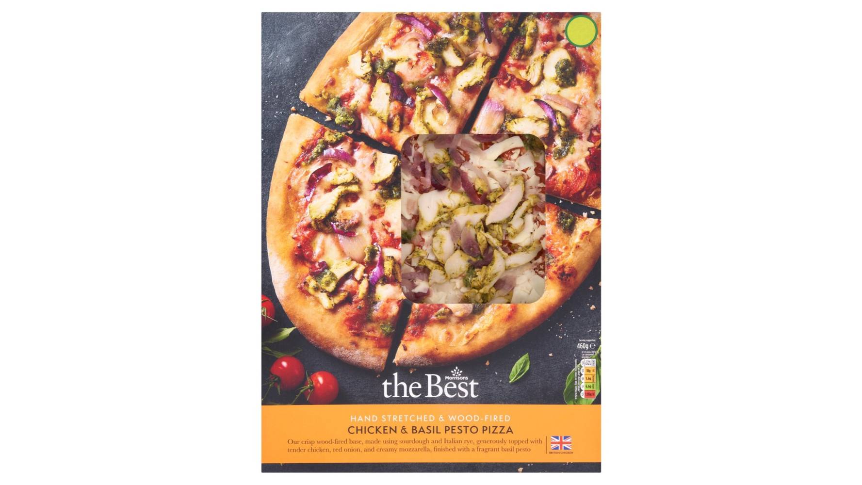 Morrisons Chicken and Basil Pesto Pizza
