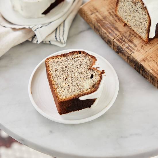 Lemon Poppyseed Loaf Cake Slice