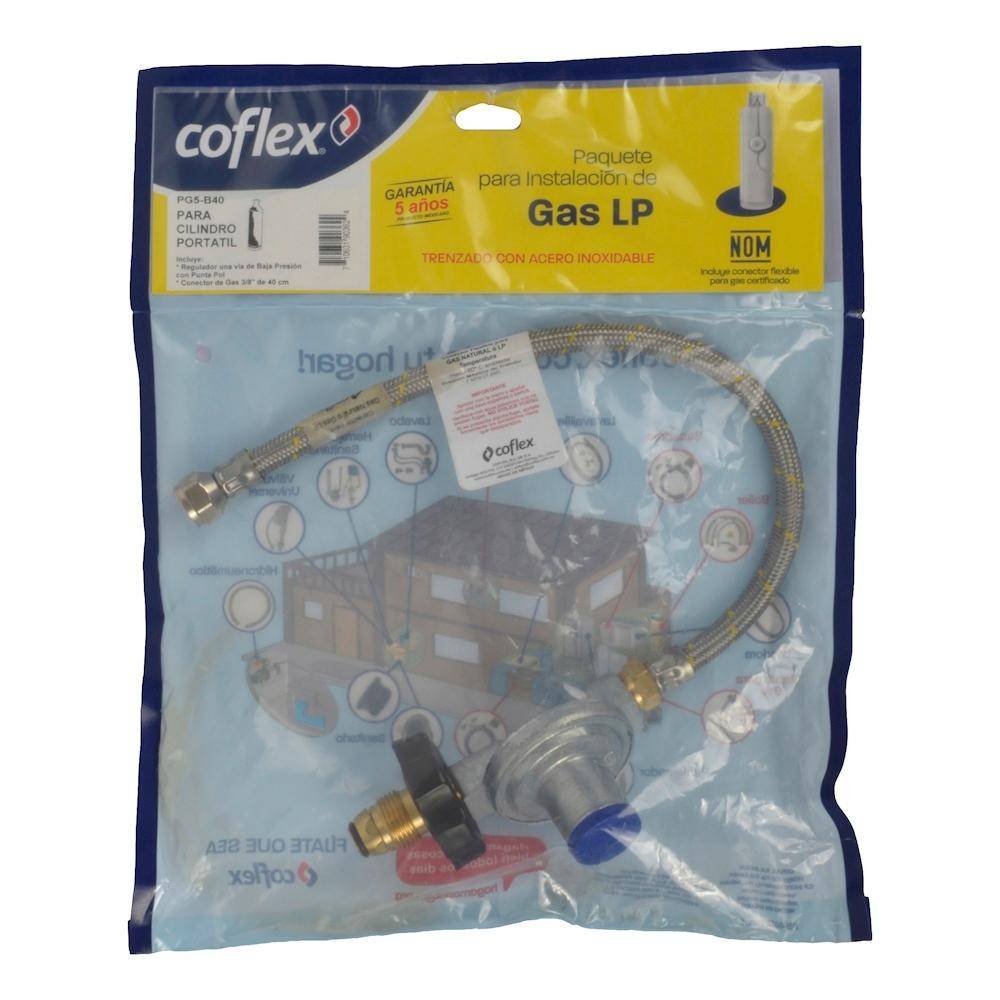 Coflex kit instalación de gas lp 3/8" (1 pieza)