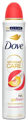Dove Peach-White Blossom, Advanced Care Go Fresh Anti-Perspirant Deodorant (200ml)