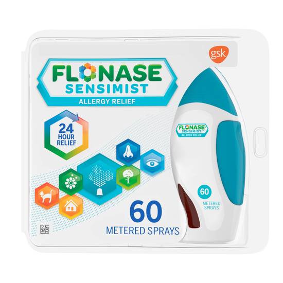 Flonase Sensimist Non-Drowsy 24HR Allergy Relief Spray, 60 Sprays