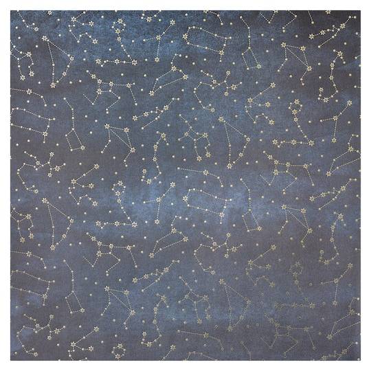 Recollections Foil Constellation Paper, Black-Gold