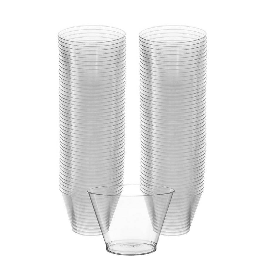 Amscan Clear Plastic Tumblers Big Party pack (88 ct)