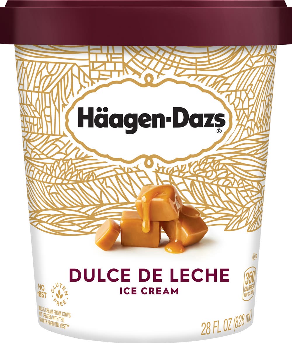 Häagen-Dazs Ice Cream, Dulce De Leche (28 fl oz)