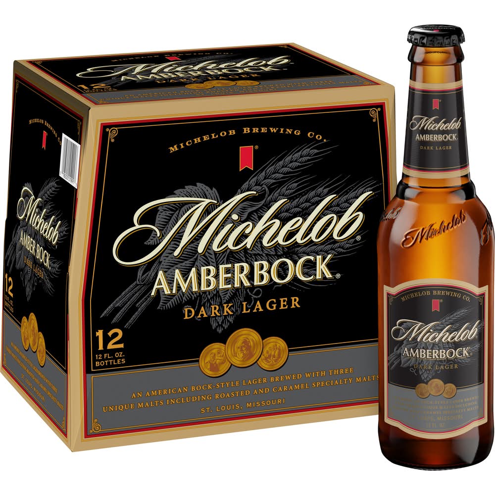 Michelob Amberbock Dark Lager Beer (12 x 12 fl oz)