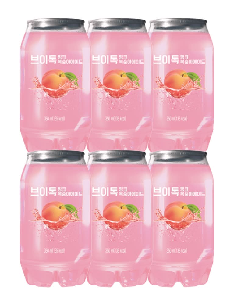 H Mart - Vtalk Pink Peach Ade Drink (6 x 12.3 oz) - Delivery in