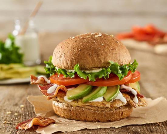 Avocado Bacon Club Grilled Chicken Sandwich