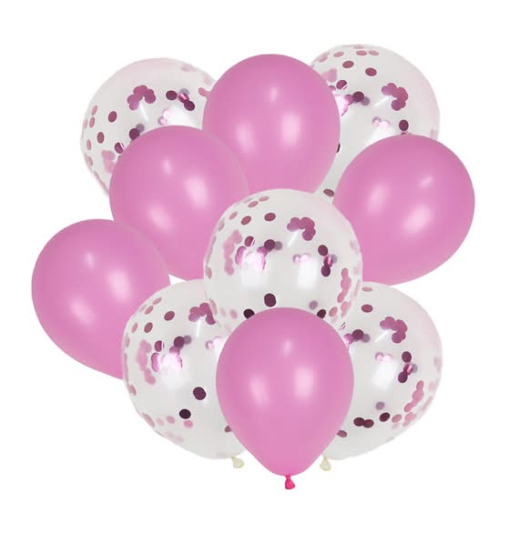 Holiday Market · Globos con confeti