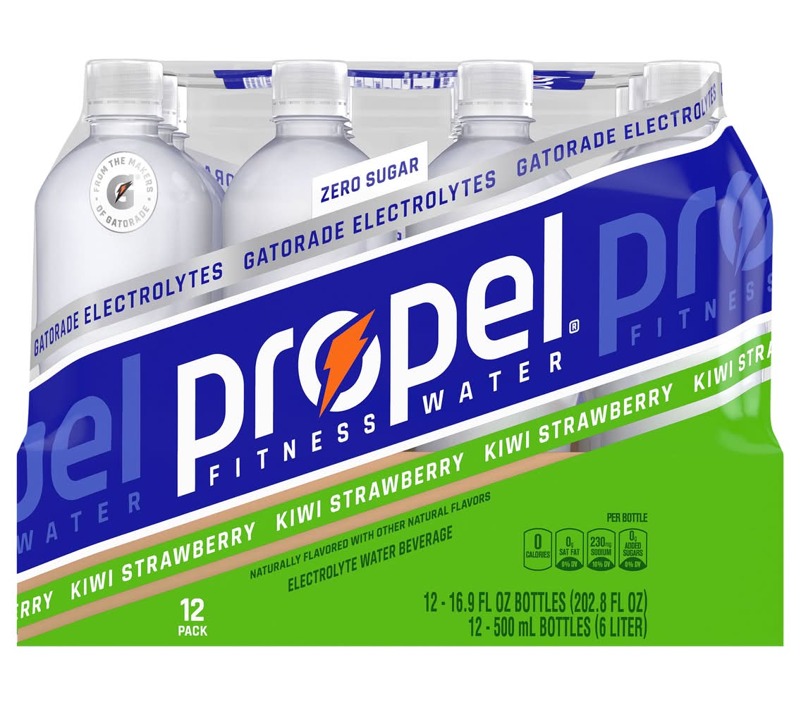 Propel Electrolyte Water, Kiwi Strawberry (12 x 16.9 fl oz)