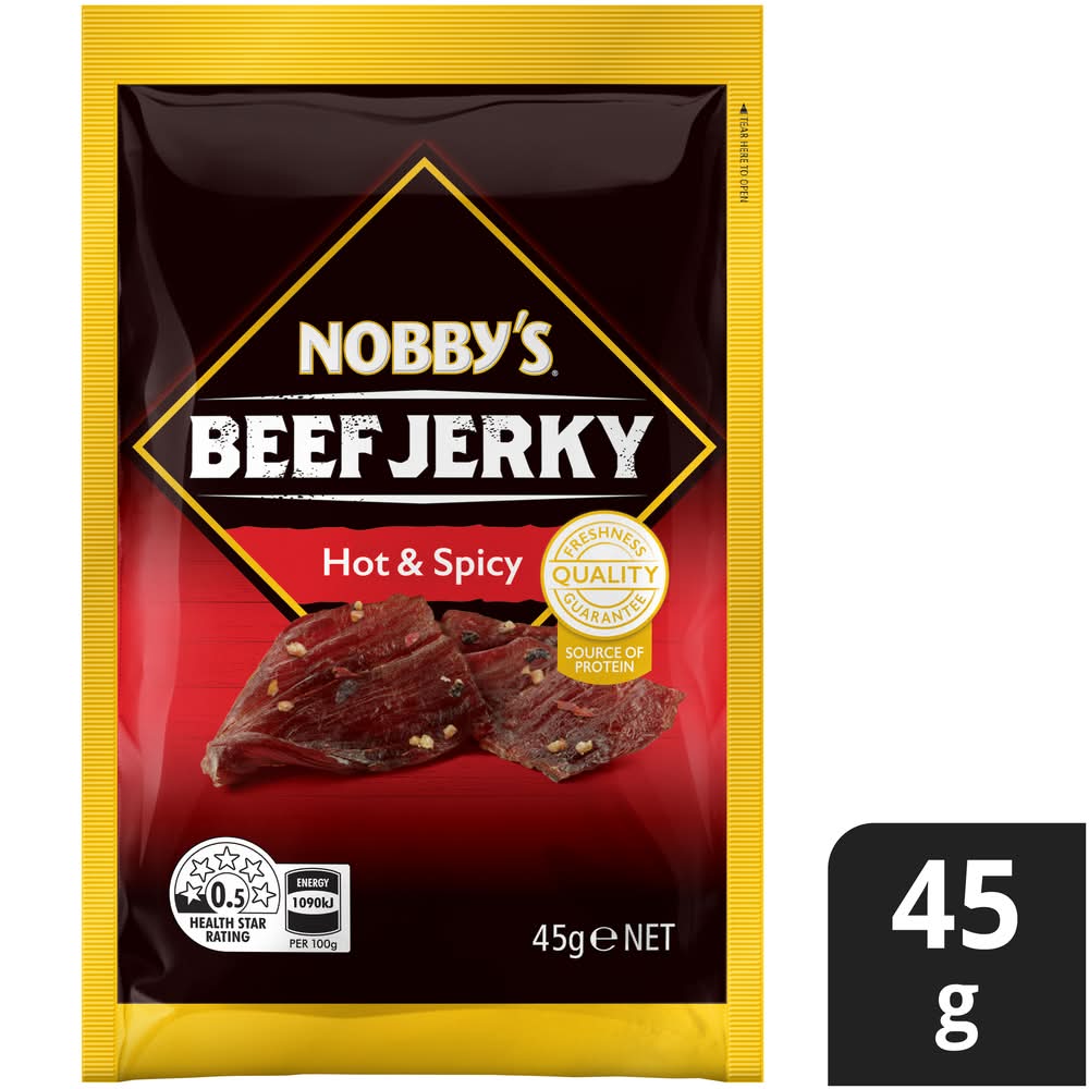 Nobby's Beef Jerky, Hot-Spicy (45g)