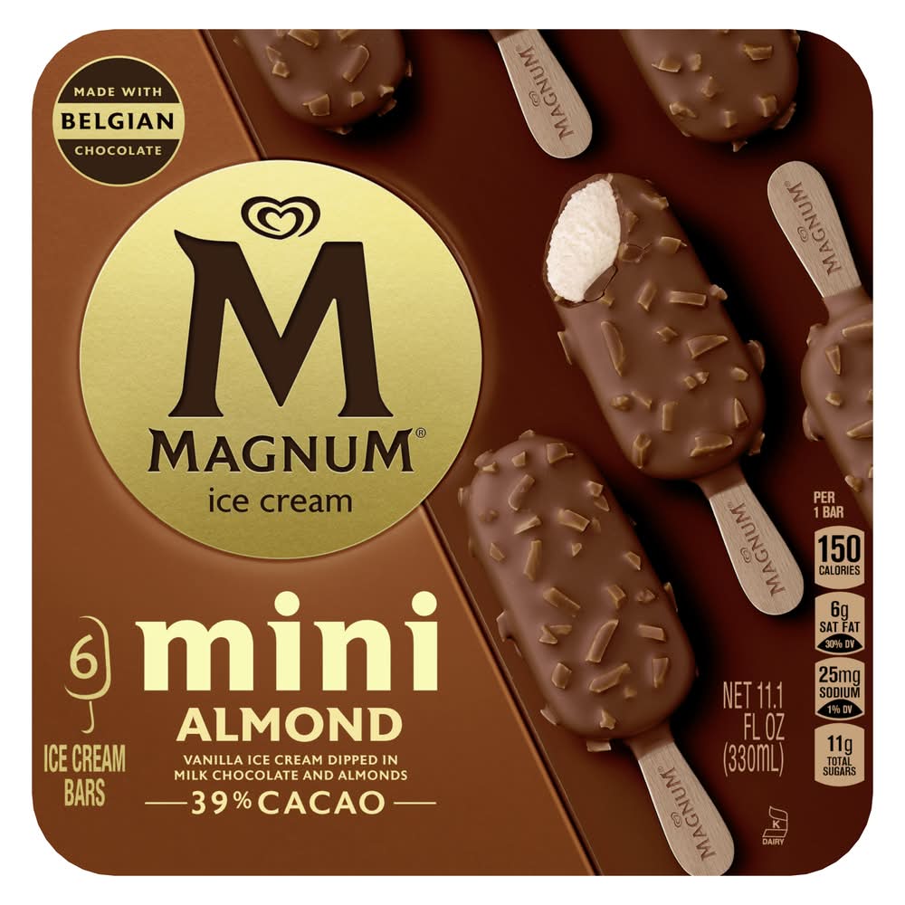 Magnum Mini Almond Ice Cream Bars (11.1 fl oz)
