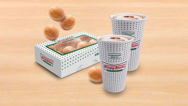 Combo Krispy Bites® +2 Café Capuccino 16 oz