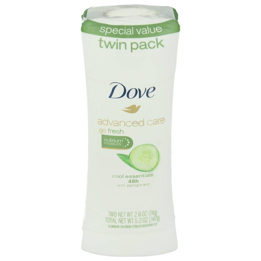 Dove Advanced Care Twin pack Fresh Anti-Perspirant Deodorant (2 ct)