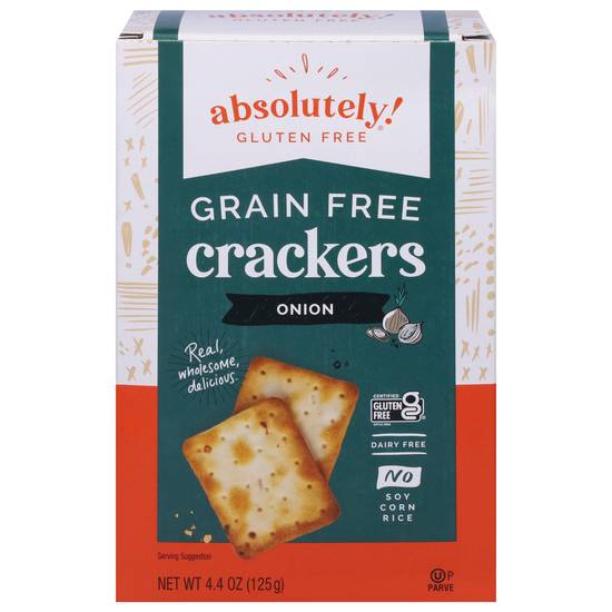 Absolutely Grain Free Toasted Onion Crackers