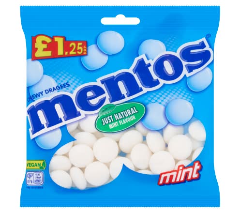 Mentos Mint, Chewy Dragees Candy (135g)