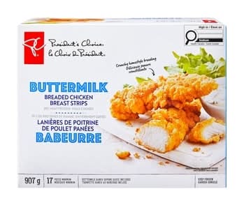 President's Choice Buttermilk Breaded Chicken Breast Strips (907 g)