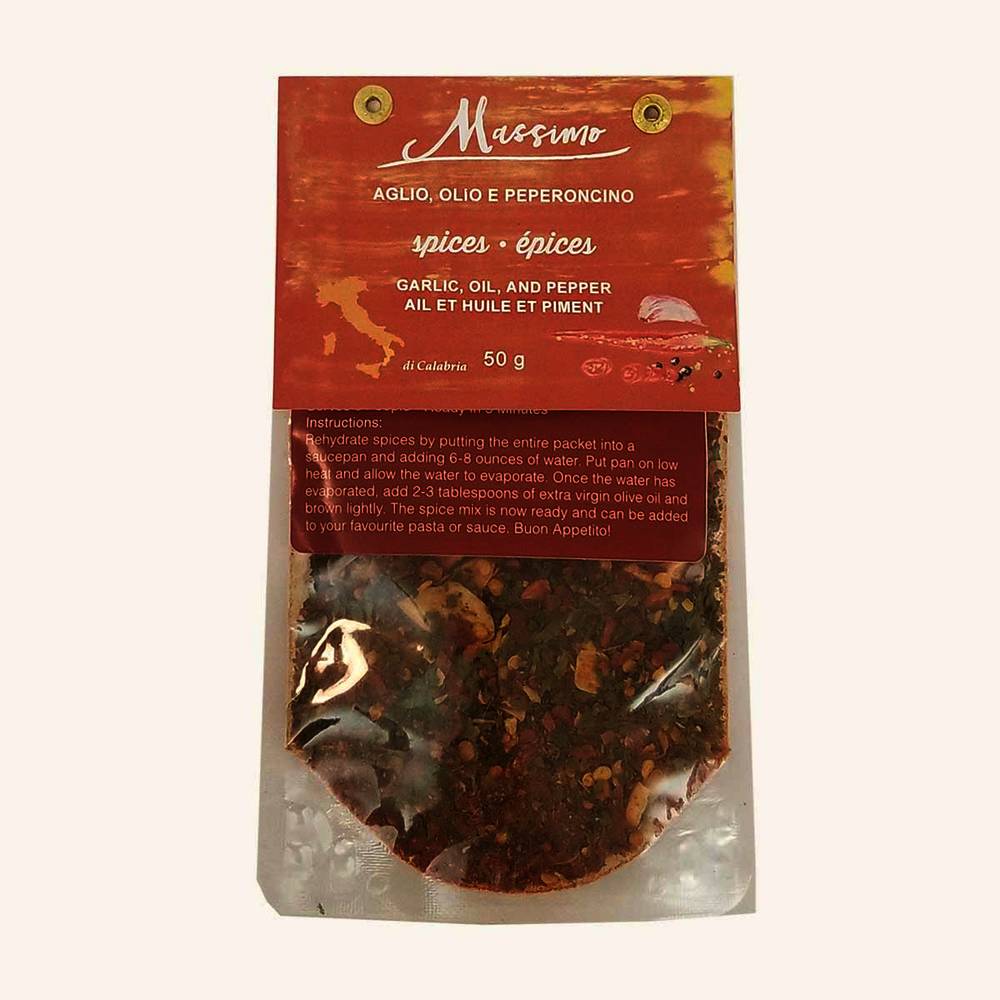 Massimo Garlic, Oil and Pepper Spices Delivery Near Me Order Online