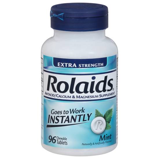 Rolaids Extra Strength Antacid Mint Chewable Tablets (96 ct)