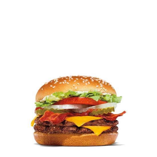 Double Whopper Jr with Bacon & Cheese