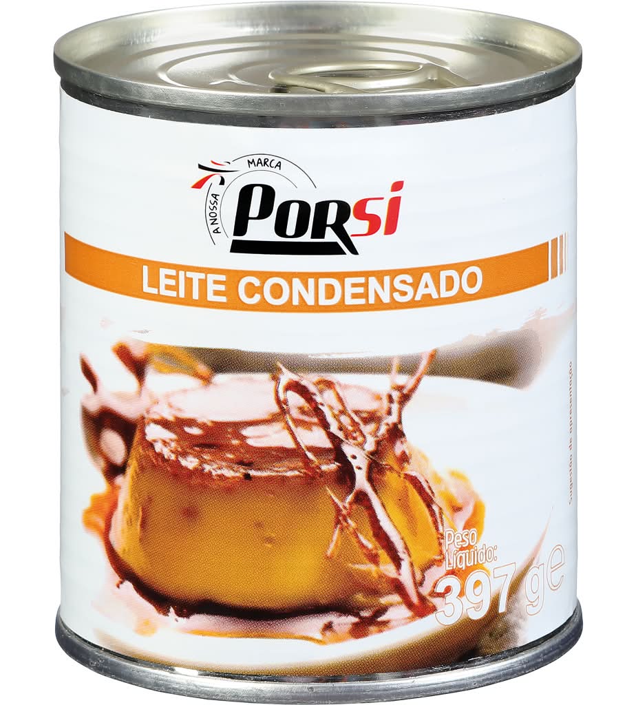 Porsi - Leite condensado, embalagem de 397 g