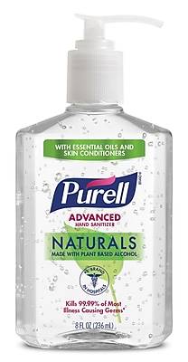 PURELL Advanced Naturals 8 oz. Gel Hand Sanitizer, Citrus Scent (9626-12-CMR)