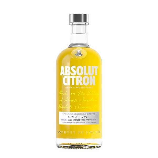 Absolut vodka citron sabor limón (750 ml)