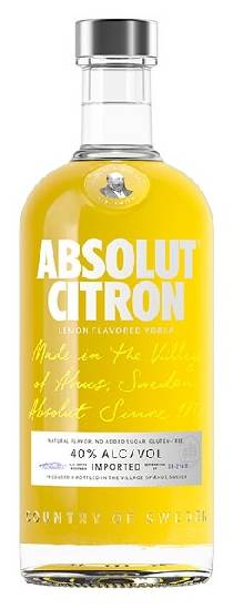 Absolut · Vodka citron sabor limón (750 ml)