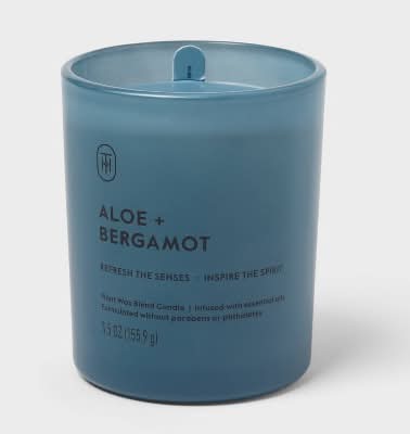 Threshold Glass Jar Candle, Aloe-Bergamot (5.5 oz)