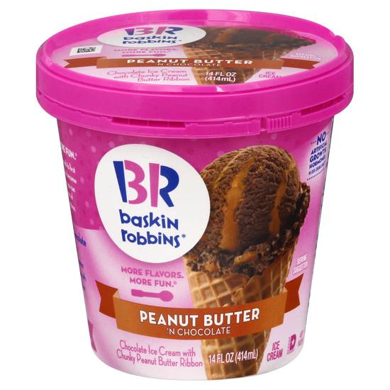Baskin-Robbins Peanut Butter 'N Chocolate Ice Cream