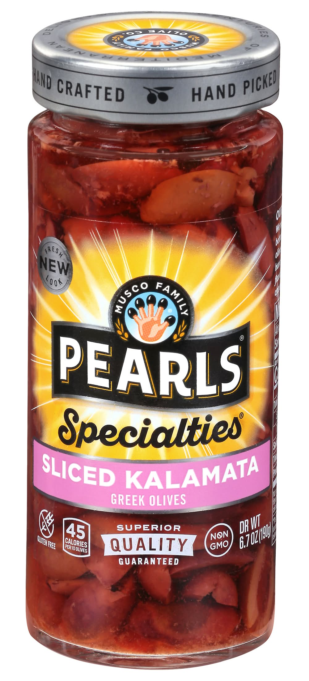 Pearls Specialties Greek Sliced Kalamata Olives (190 g)