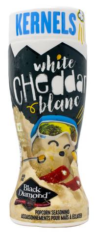 Kernels assaisonnement pour maïs à éclater (cheddar blanc) - kernels popcorn seasoning, mmmwhite cheddar (110 g)