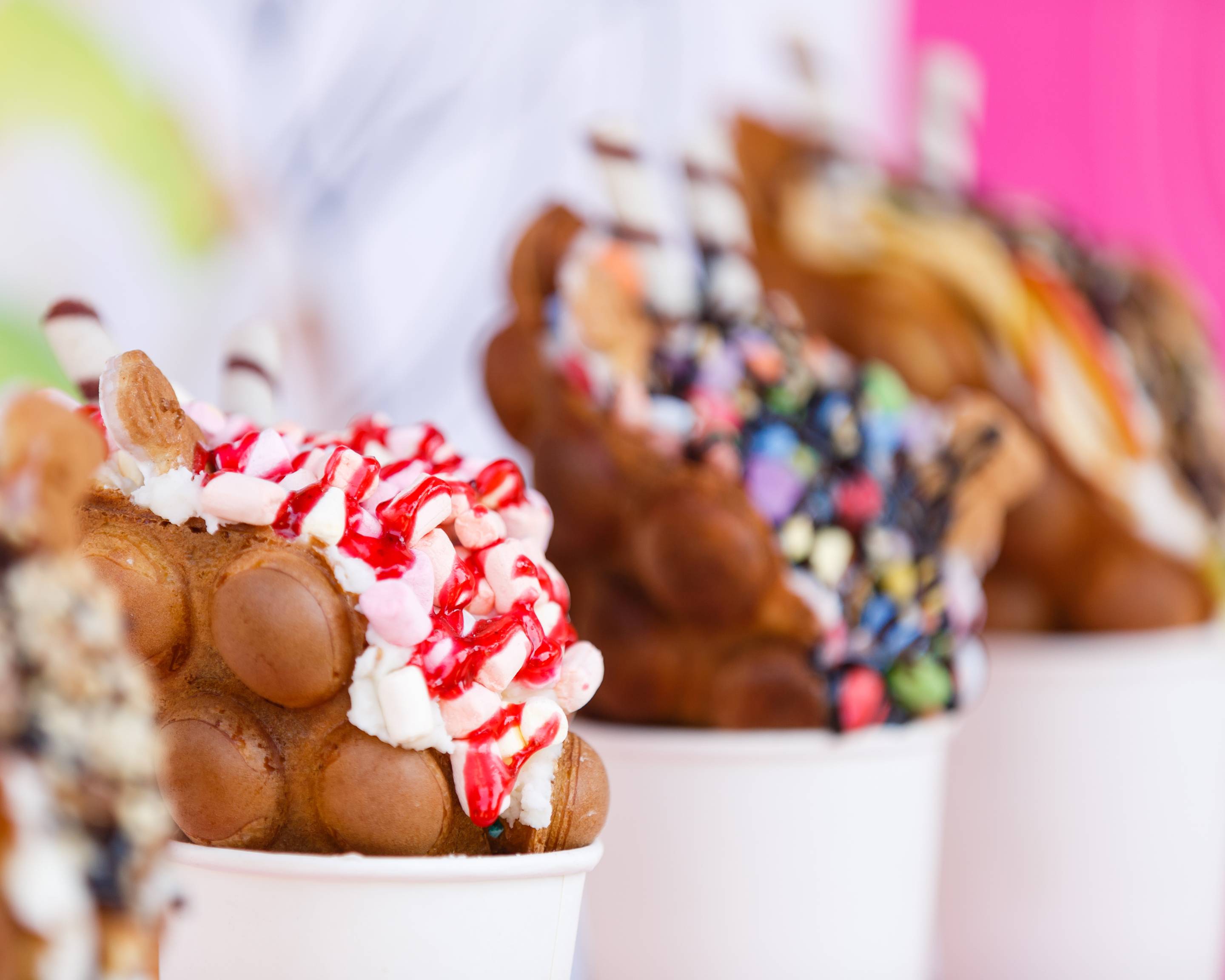 Bubble Waffle pomme cannelle