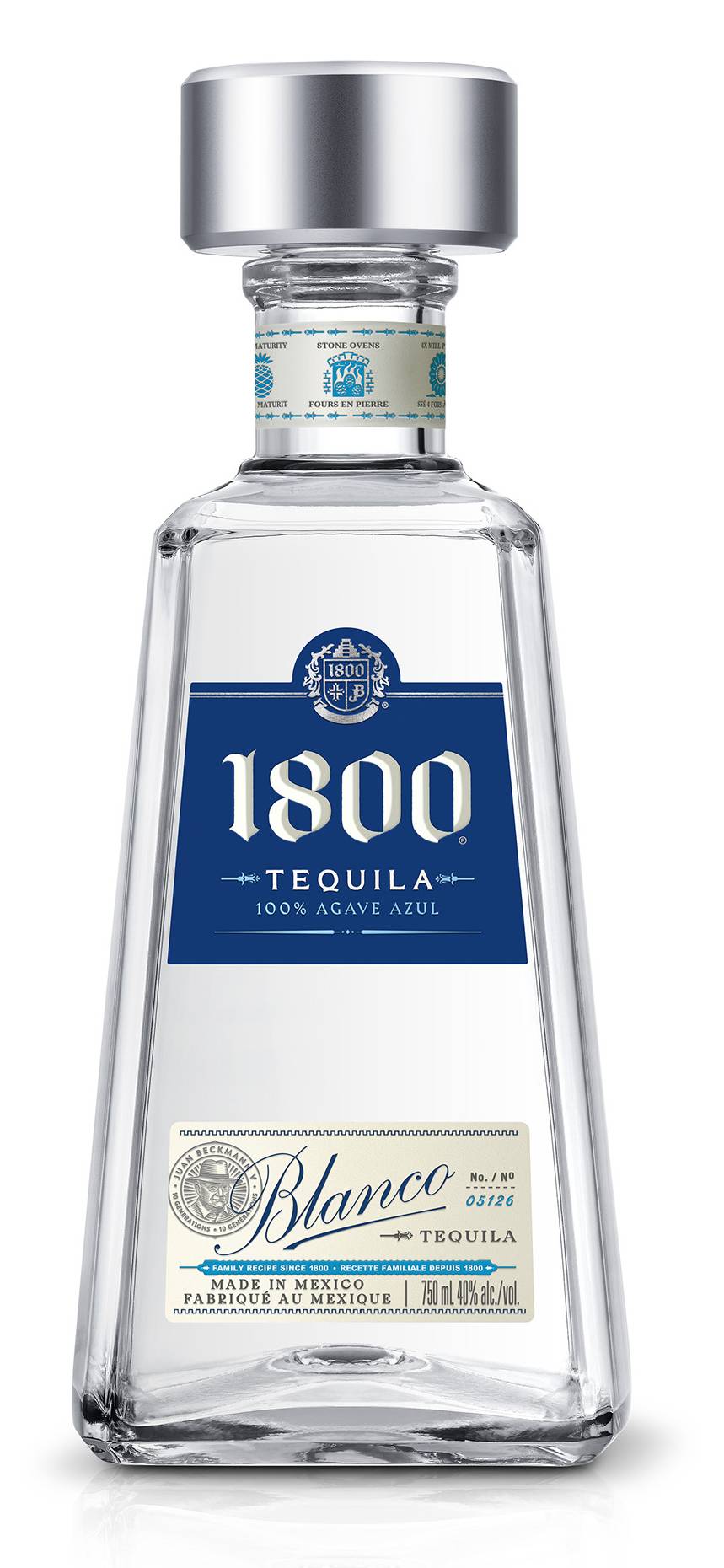 1800 100% Agave Azul Blanco Tequila (375 ml)
