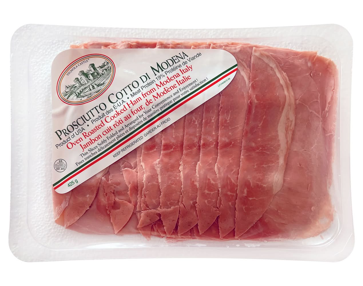 Vignola Castle - Proscuitto Cotto Di Modena, 425 G / Vignola Castle Proscuitto Cotto Di Modena, 425 G