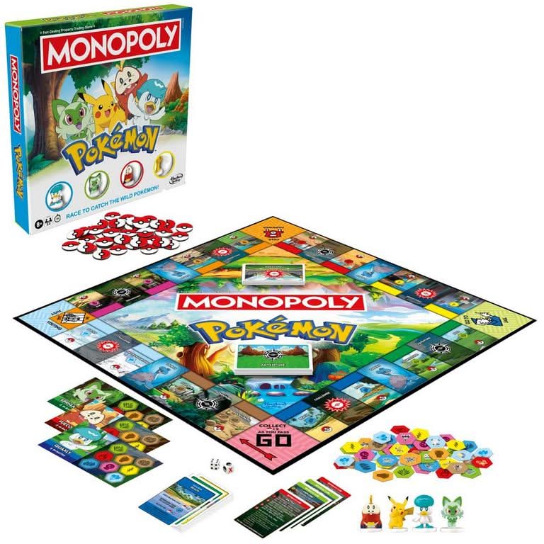 Monopoly Pokemon Board Game, Assorted