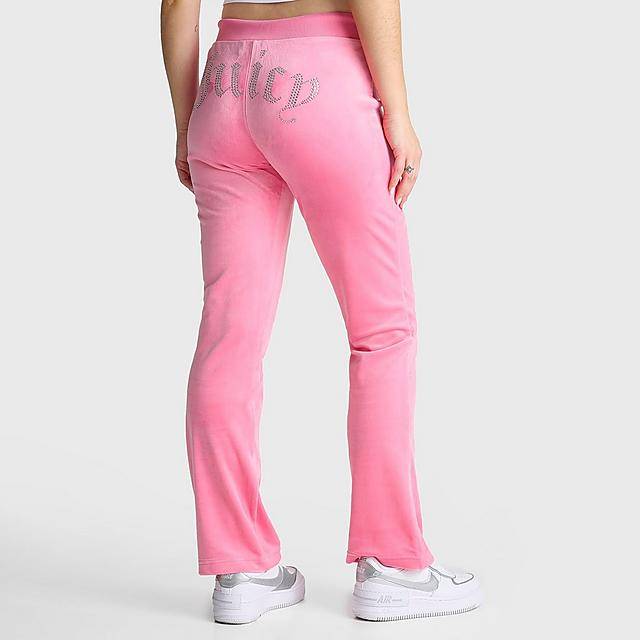 Women'S Juicy Couture Og Big Bling Velour Track Pants (Small)