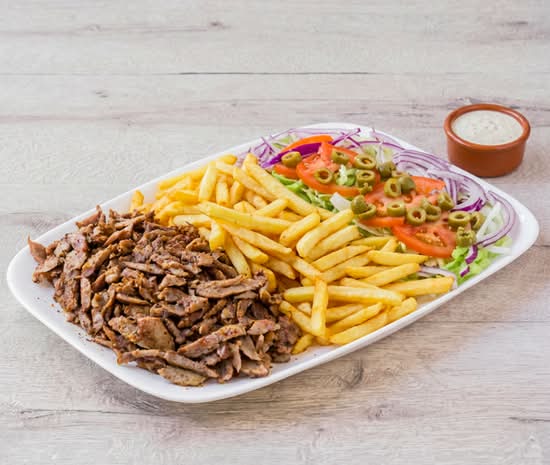 Menu assiette kefta