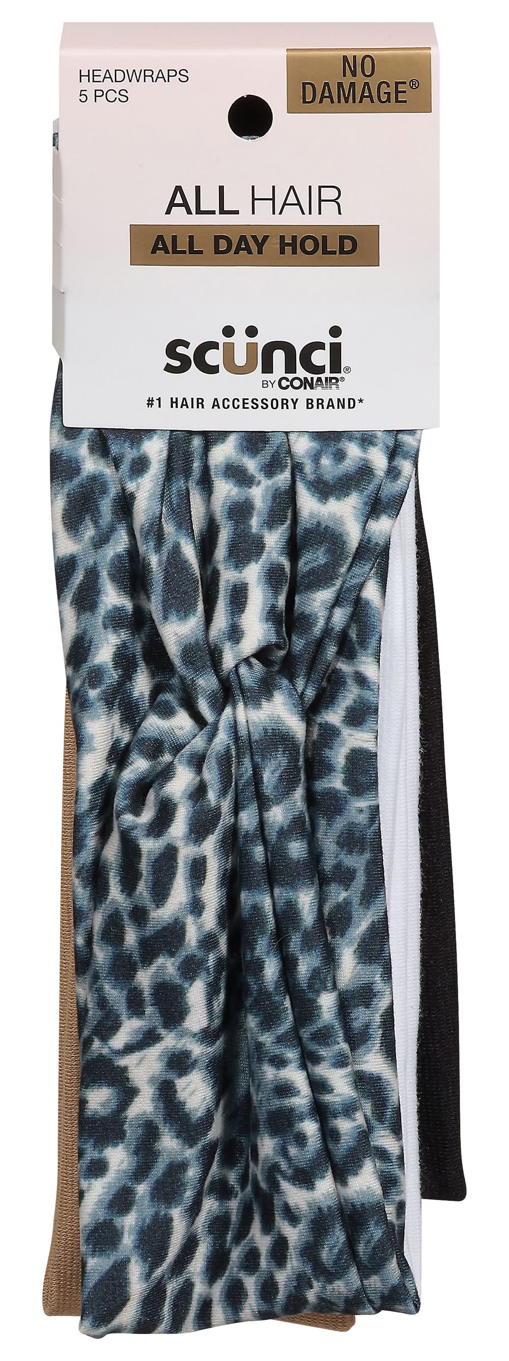 Scunci Effortless Beauty Headwraps, Assorted (5 ct)