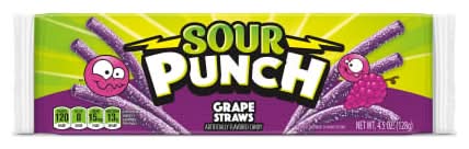 Sour Punch Straws® 4.5oz - Grape