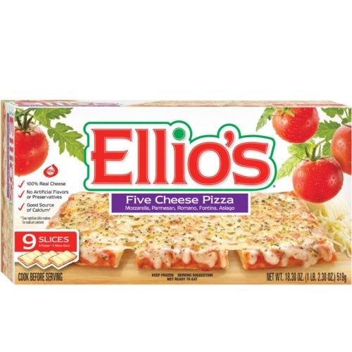 Ellio's Five Cheese Pizza (18.3 oz, 9 ct)