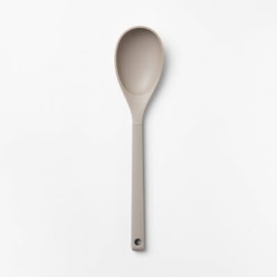 Figmint Soft Grip Nylon Solid Spoon, Gray