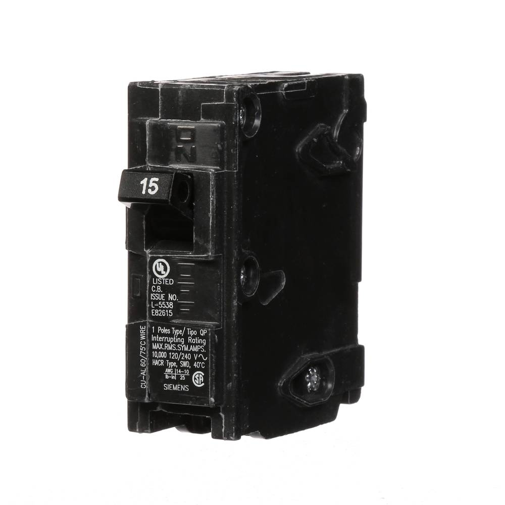 Siemens QP 15-amp 1-Pole Standard Trip Circuit Breaker | Q115