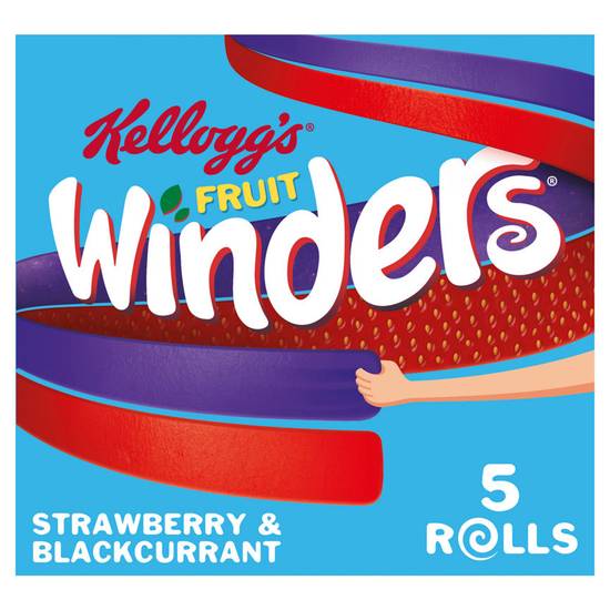 Fruit Winders Strawberry & Blackcurrant Rolls 5 x 17g