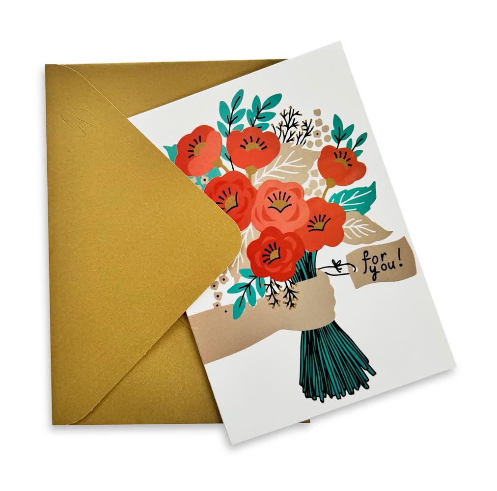 Rouge Art · Tarjeta con sobre de celebración
