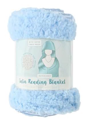Satin Reading Blanket 50inx60in Blue